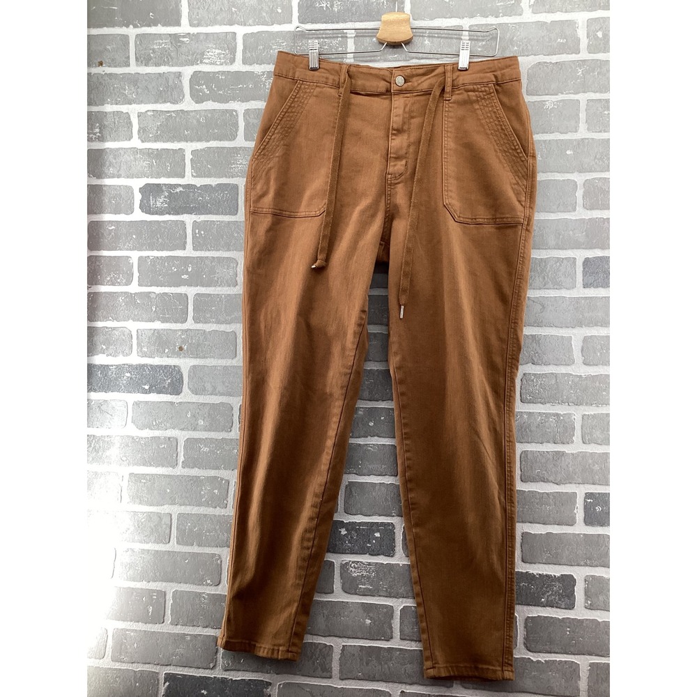 Judy Blue Brown Garment Dyed Drawstring Jogger Pants JB88857 C-CO Womens‎ 15/32